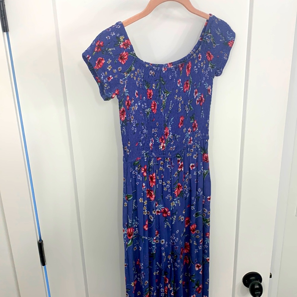 Band of Gypsies - Blue Floral Jumpsuit- XS